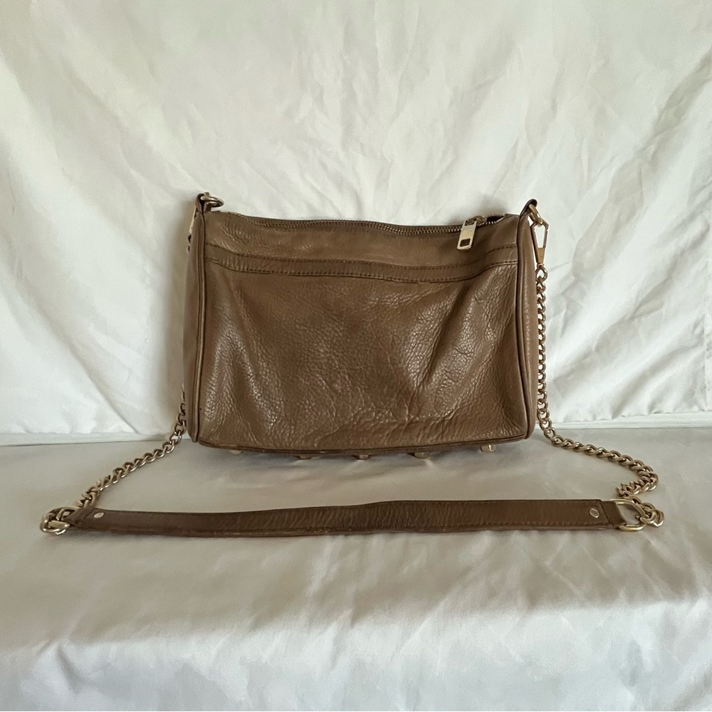 Rebecca Minkoff Tan Leather MAC Crossbody Bag - Picture 2 of 12